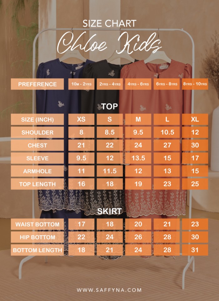 Chloe Kids in Brick Orange